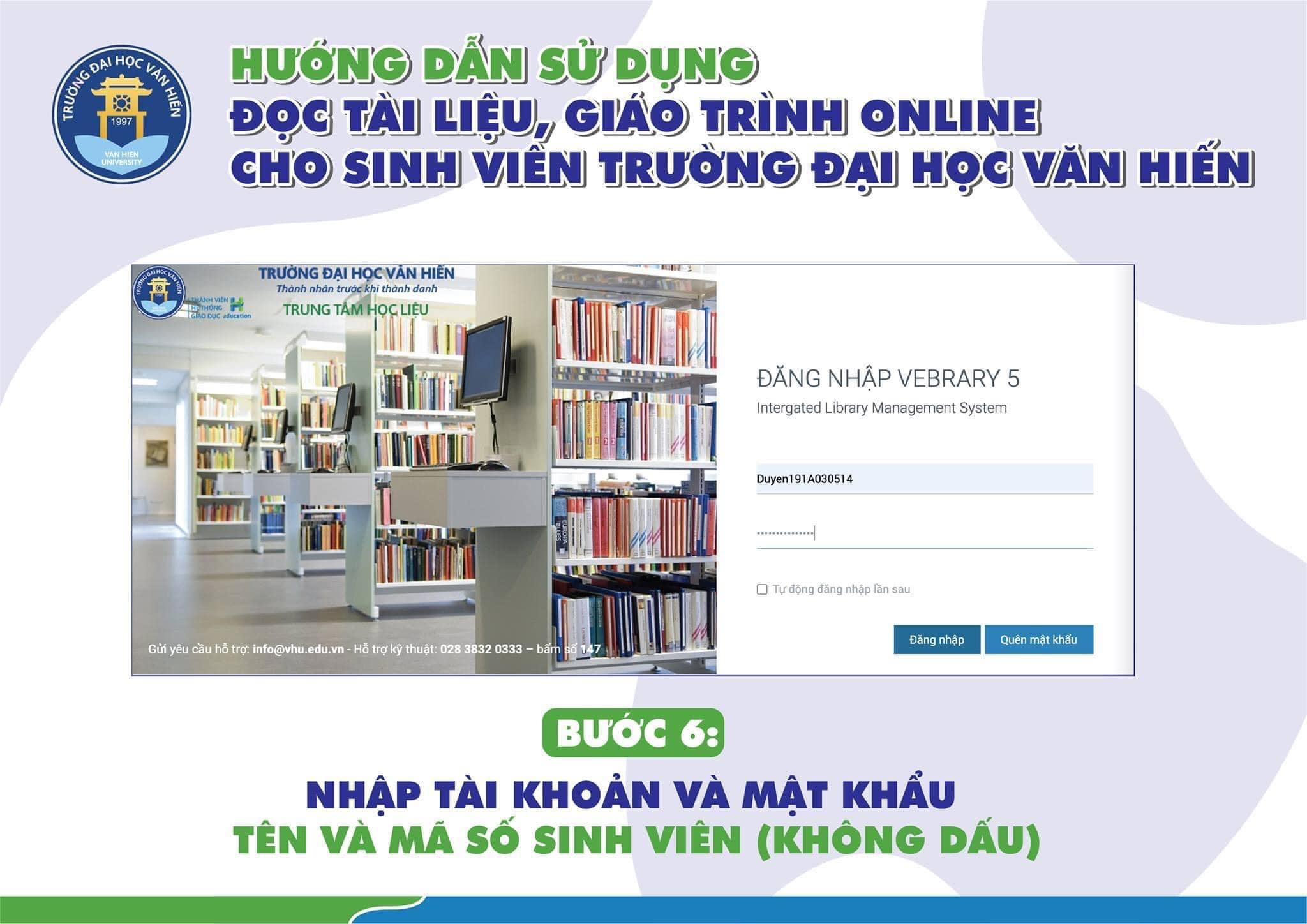 HƯỚNG DẪN SỬ DỤNG ĐỌC TÀI LIỆU, GIÁO TRÌNH ONLINE CHO SINH VIÊN TRƯỜNG ...